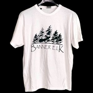 Vintage Banner Elk North Carolina Blue Ridge Mountains Gear For Sports L 1980s